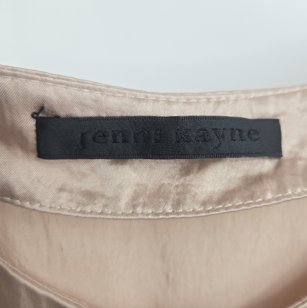 Jenni Kane Satin Slip Dress Blush Viscose - Picture 3 of 15